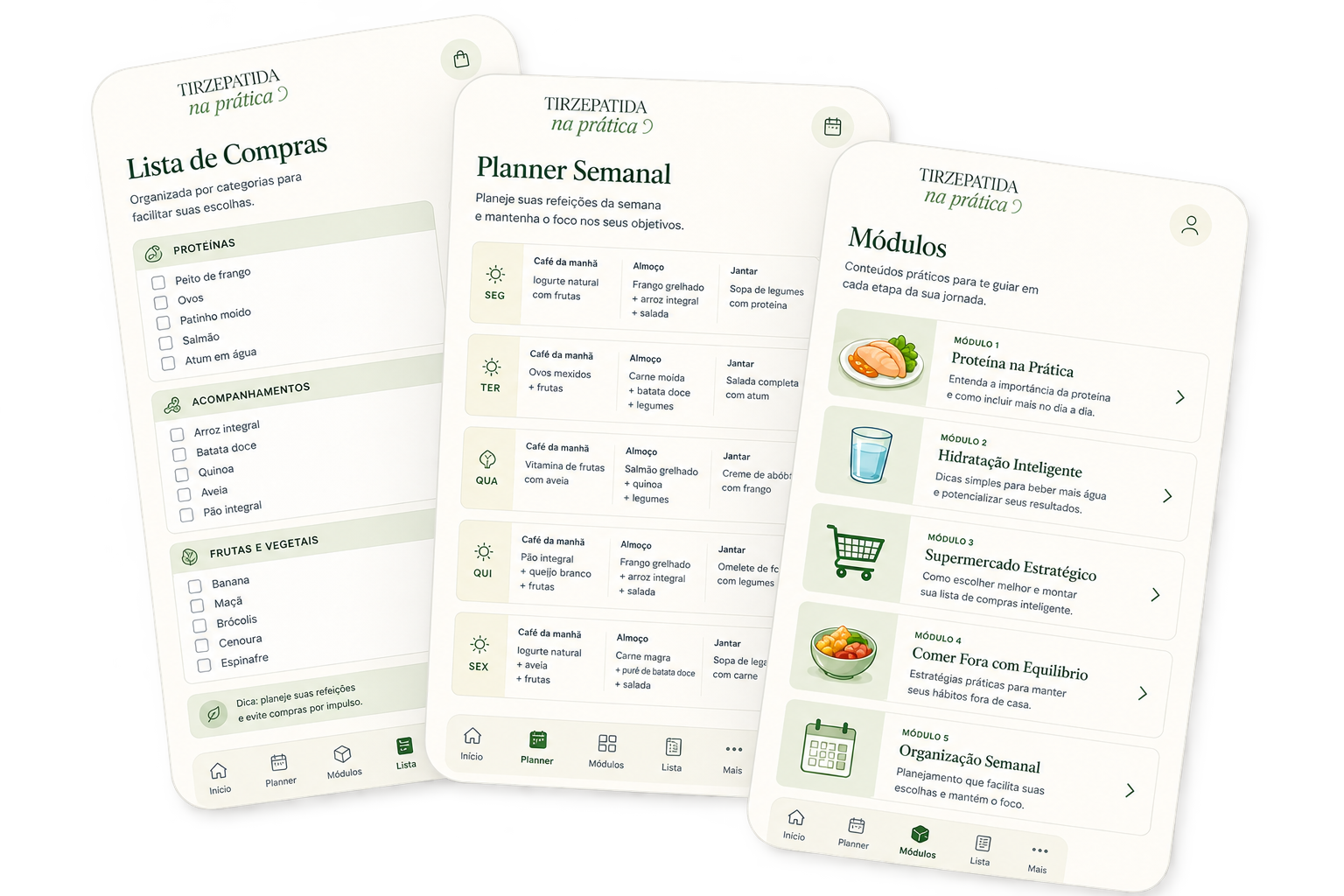 Mockups do Tirzepatida na Prática