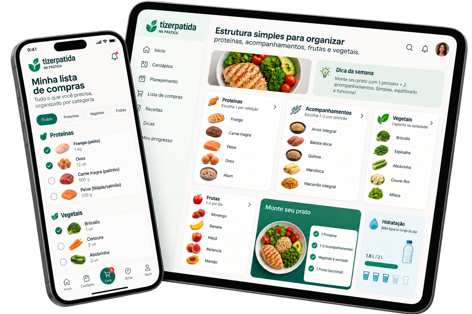 Mockup do Tirzepatida na Prática